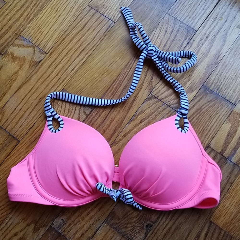 Neon pink Victoria secret bikini top